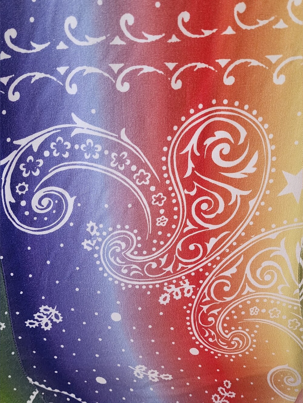 🌈 Wrangler x Lainey Wilson Rainbow Bandana Snap Shirt — Size XL - Picture 8 of 10